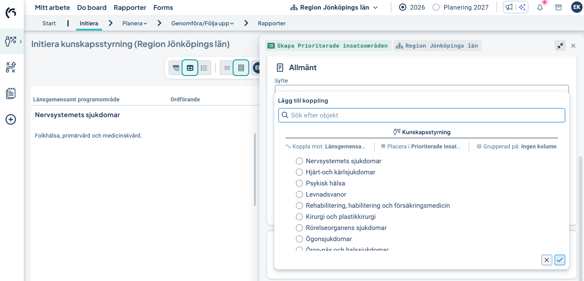 kryssrutor f&ouml;r att koppla insats till LPO